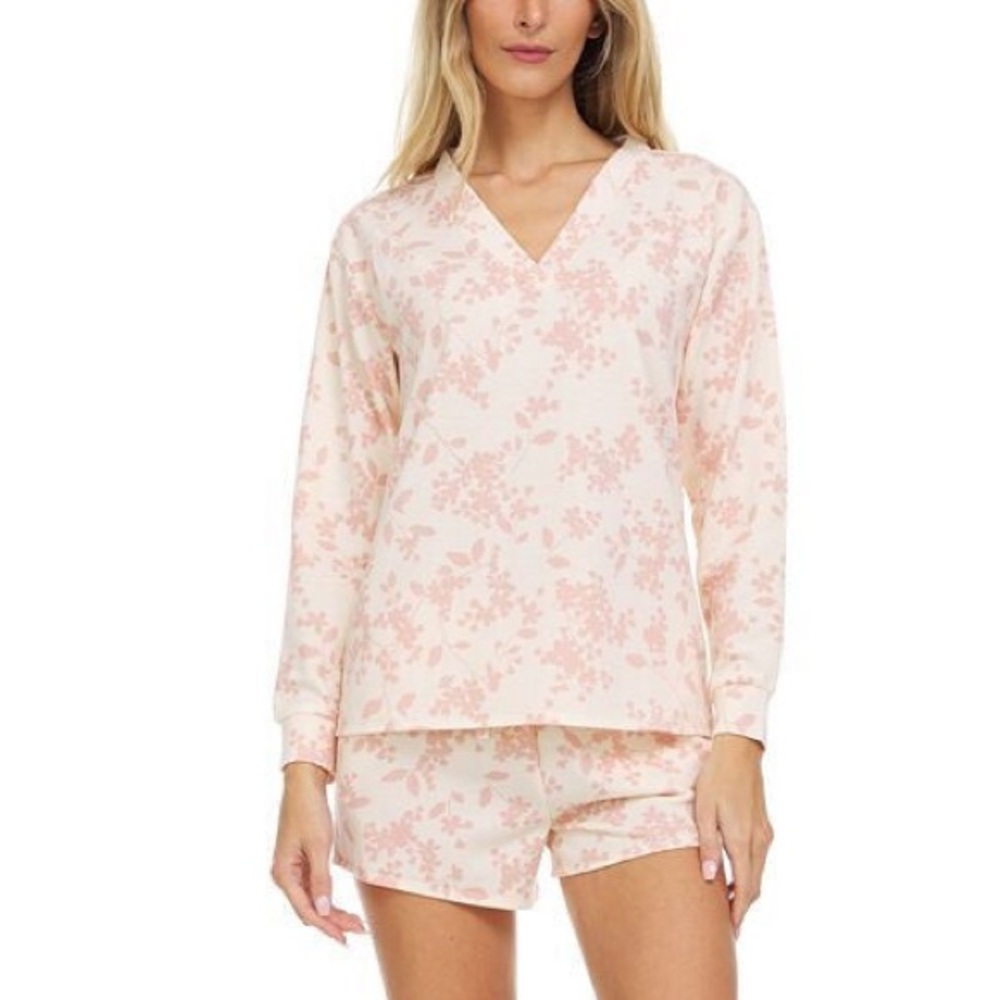 Flora By Flora Nikrooz Womens Pullover Tabitha French Terry Sleep Top